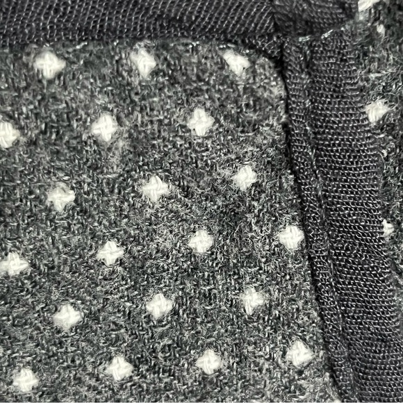 Women’s Staccato Puffer Best Gray White Polka Dots Size Large - Picture 5 of 8